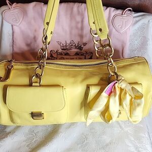 RARE Yellow Leather OG Juicy Barrel Bag!! FLAWLESS!! Large